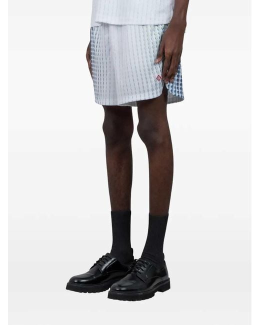 Casablanca Blue Tennis Tech Shorts for men