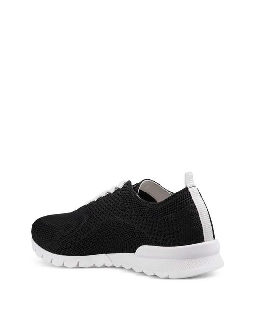 Kiton Black Lace-Up Sneakers for men