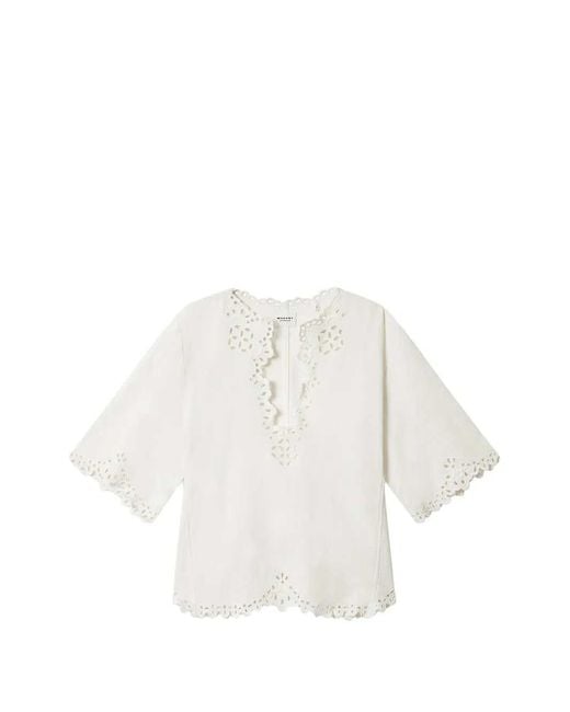 Isabel Marant White Cotton Top