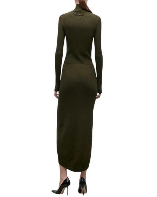 Victoria Beckham Green High-Neck Sweater