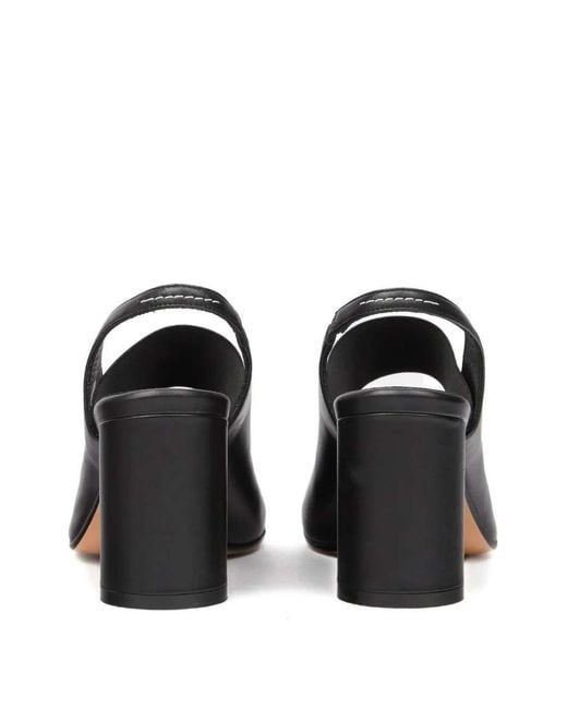 MM6 by Maison Margiela Black Slingback Sandals