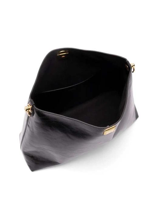 Dolce & Gabbana Black Vittoria Large Shoulder Bag