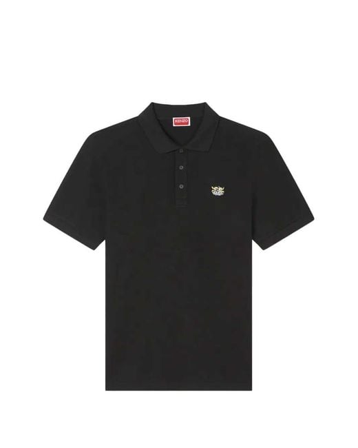 Wild Tiger Polo di KENZO in Black da Uomo