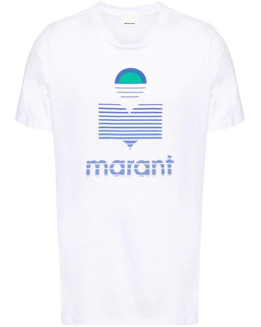 Isabel Marant White Karman Linen T-shirt for men