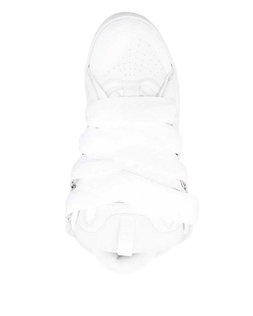 Lanvin White Curb Sneakers