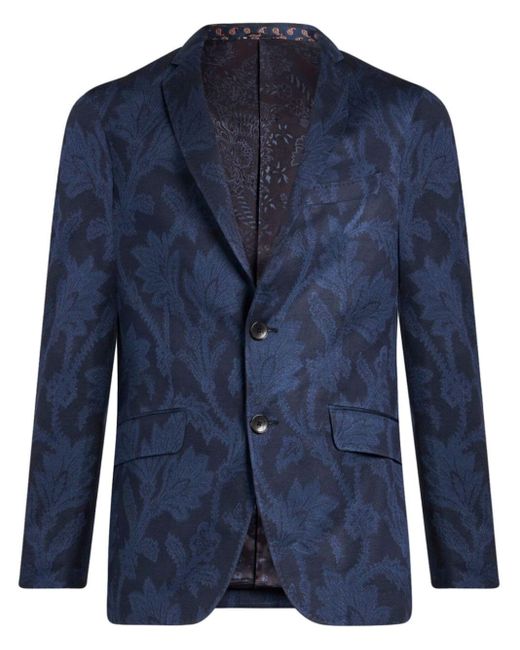 Etro Blue American Floral Branch for men