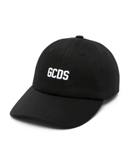 Gcds Black Baseball Hat With Embroidery for men