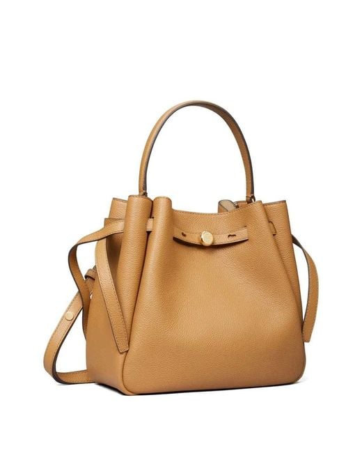 "Romy" Borsa A Secchiello di Tory Burch in Metallic