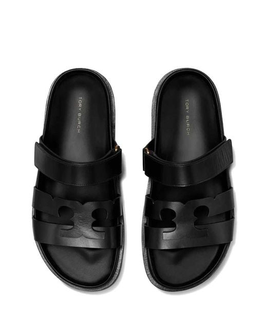 Tory Burch Black Ines Slider Sandals