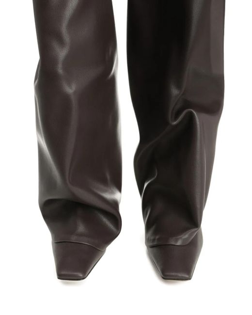 The Attico Black 95Mm Over-The-Knee Boots