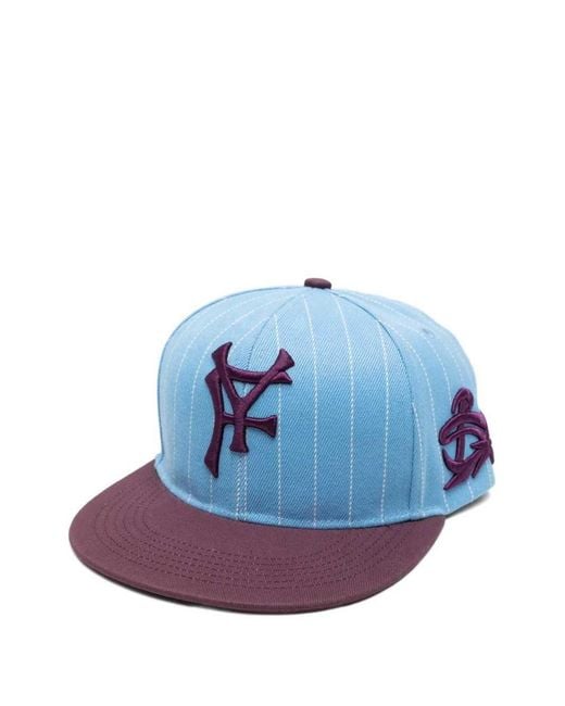 PDF Blue Striped Baseball Cap for men