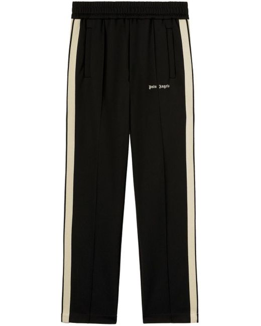 Palm Angels Black Classic Logo Track Pants Off for men