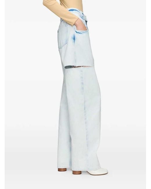 Maison Margiela Blue Straight-Leg Jeans