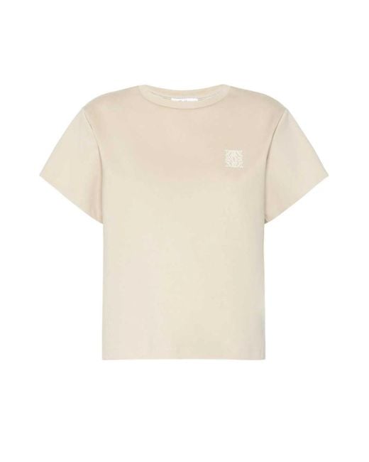 Max Mara White Short-Sleeved T-Shirt With A Slightly Boxy Silhouette