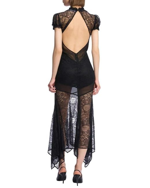 The Attico Black Midi Dress