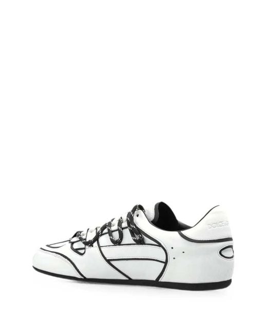 Dolce & Gabbana White Dolce & Gabbana Low-Top Sneaker for men