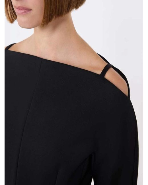 Sportmax Black Short, Fitted Cady Dress