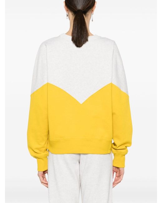 Isabel Marant Yellow Houston Crew-Neck Sweatshirt