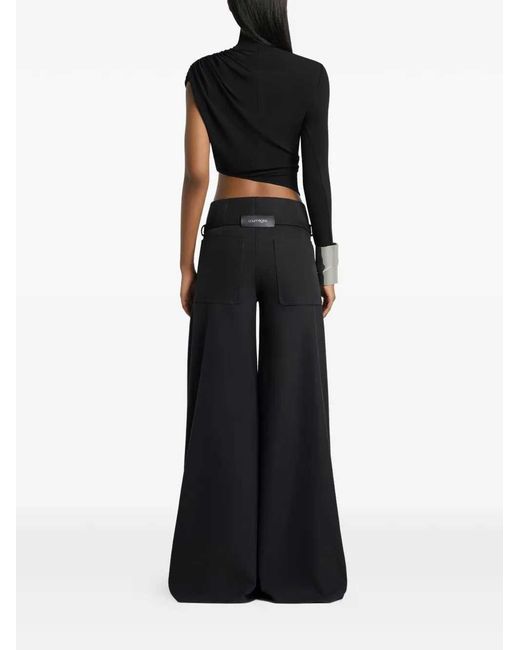 Courreges Black Asymmetric Top