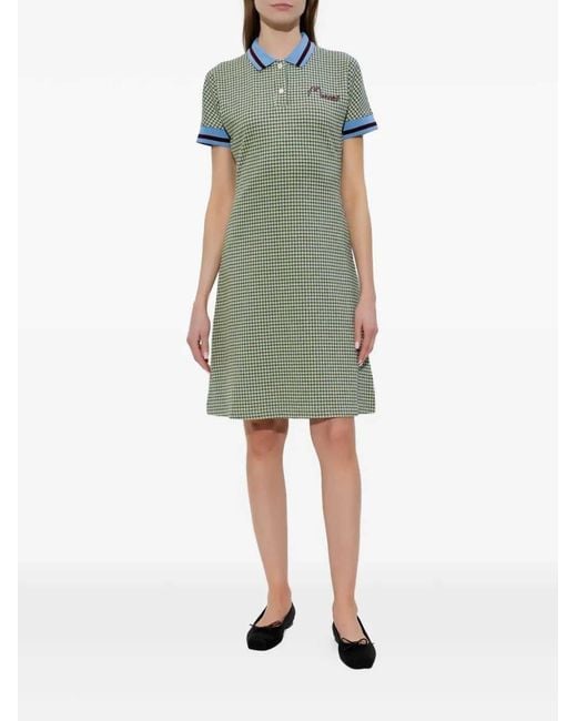 Marni Green Short Checked Dress