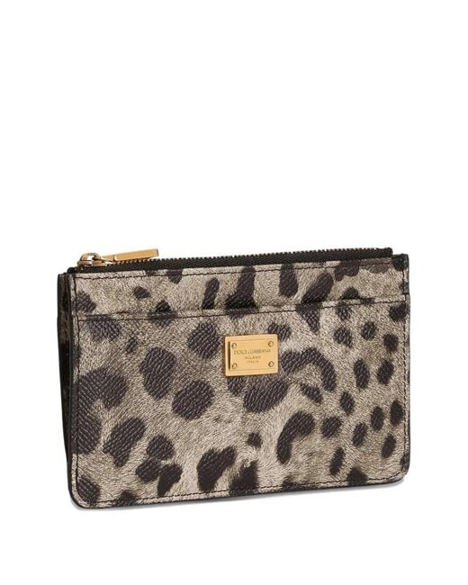 Dolce & Gabbana Gray Printed Wallet