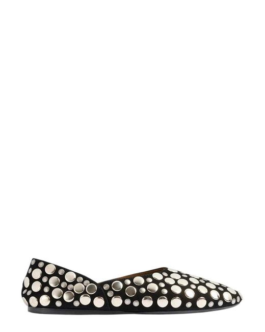 Khaite Black Jane Ballet Flats