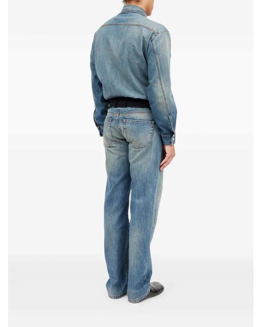 MM6 by Maison Margiela Blue Five-Pocket Jeans for men