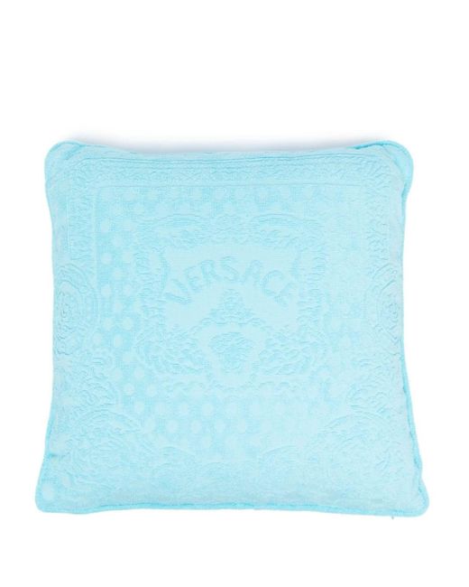 Versace Blue Seashell Baroque Double-Face Cushion