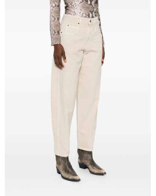 Isabel Marant White Side-Seam Jeans