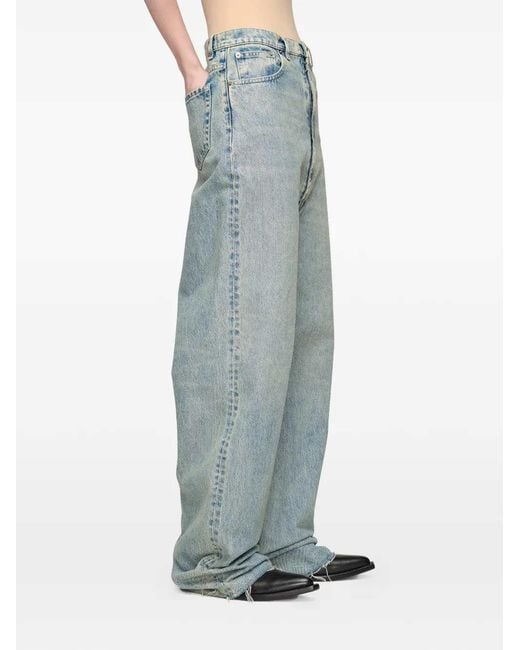 Maison Margiela Blue Wide-Leg Jeans