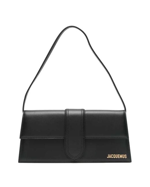 Jacquemus Black Le Bambino Long Leather Crossbody Bag