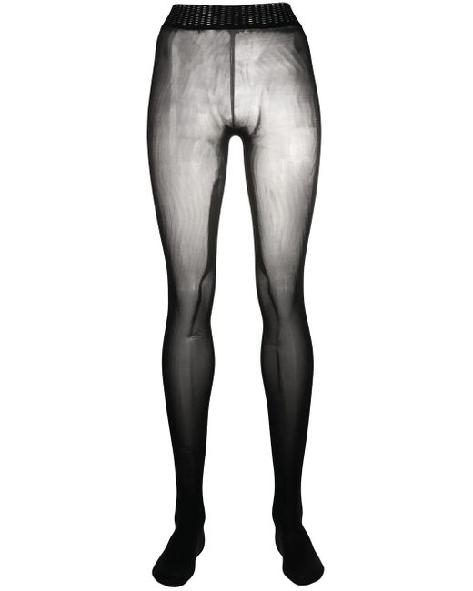 Wolford Gray Fatal 50 Seamless Tights