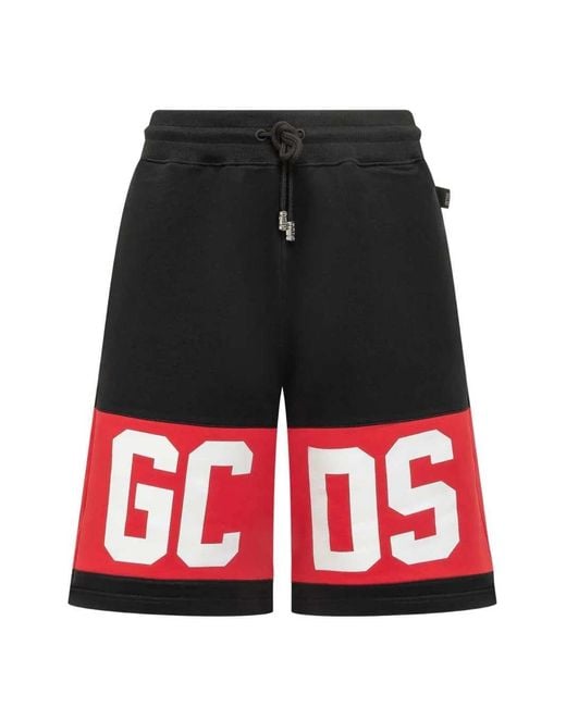 Gcds Red Logo Sports Shorts for men