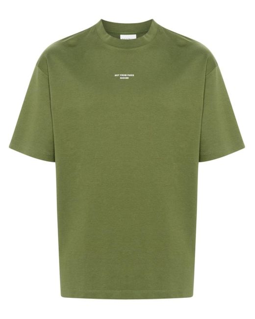 Le T-Shirt Slogan di Drole de Monsieur in Green da Uomo
