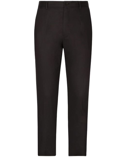 Dolce & Gabbana Black Slim Trousers for men