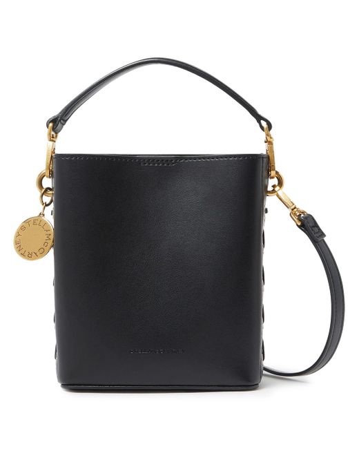 Stella McCartney Black Frayme Faux-leather Bucket Bag