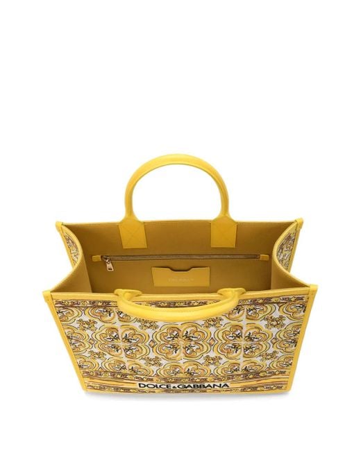 Borsa Tote Dg Daily Media di Dolce & Gabbana in Metallic
