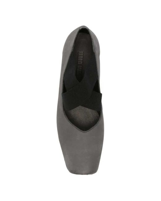Uma Wang White Leather Ballets