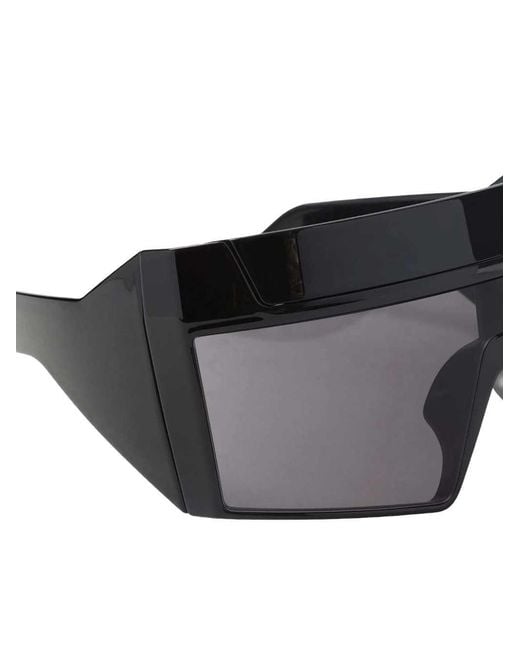 Rick Owens Gray Shield Sunglasses