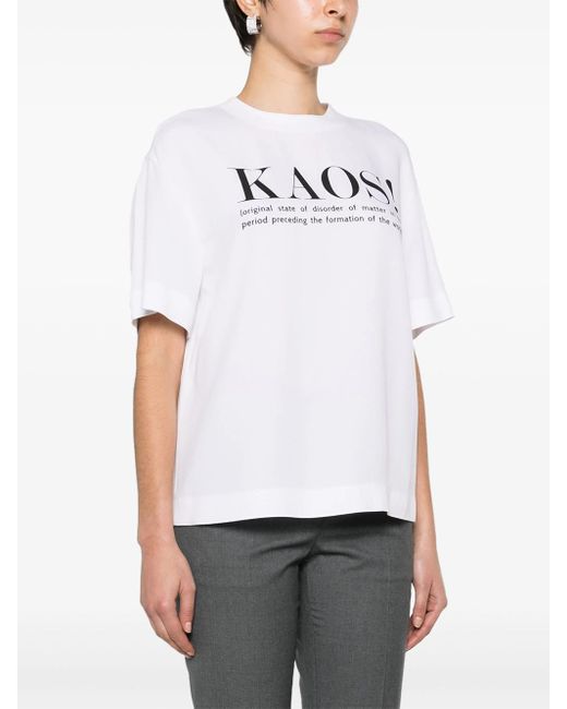Moschino White T-Shirt With Print