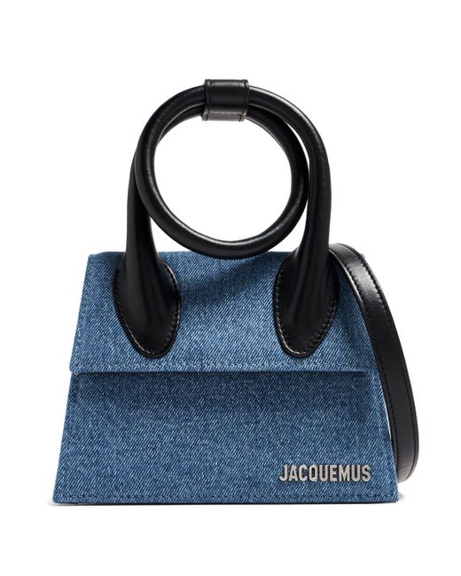 Jacquemus Blue Mini Le Chiquito Denim Shoulder Bag