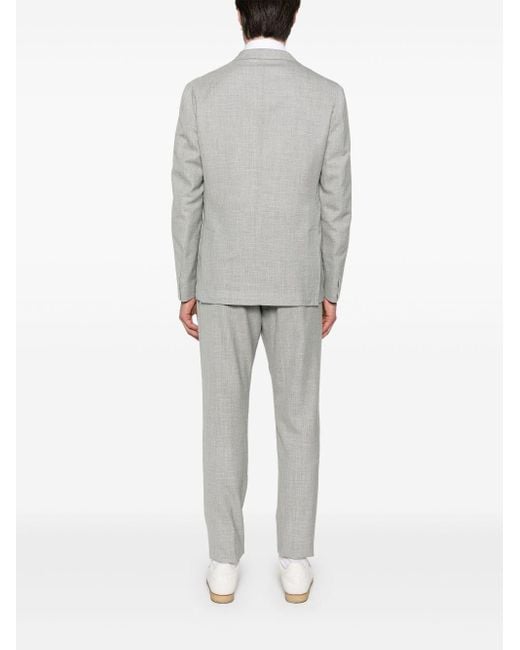 Eleventy Gray Melange Two Piece Suit for men