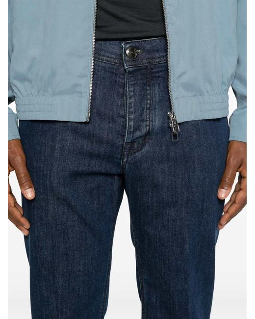 Sartorio Napoli Blue Straight-Leg Jeans for men