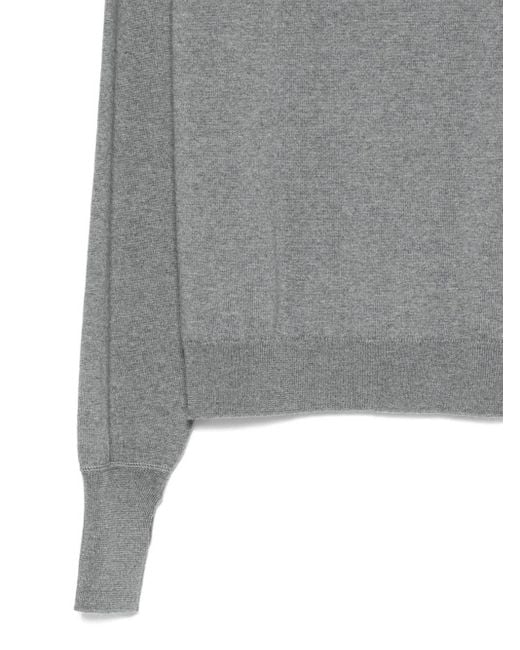 Eleventy Gray Raglan Sleeve Sweater for men
