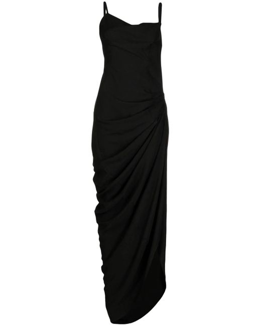 Jacquemus Black Saudade Asymmetric Dress