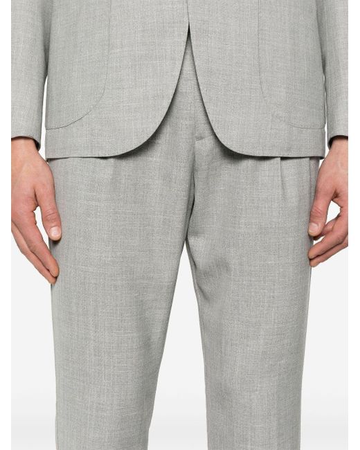 Eleventy Gray Melange Two Piece Suit for men