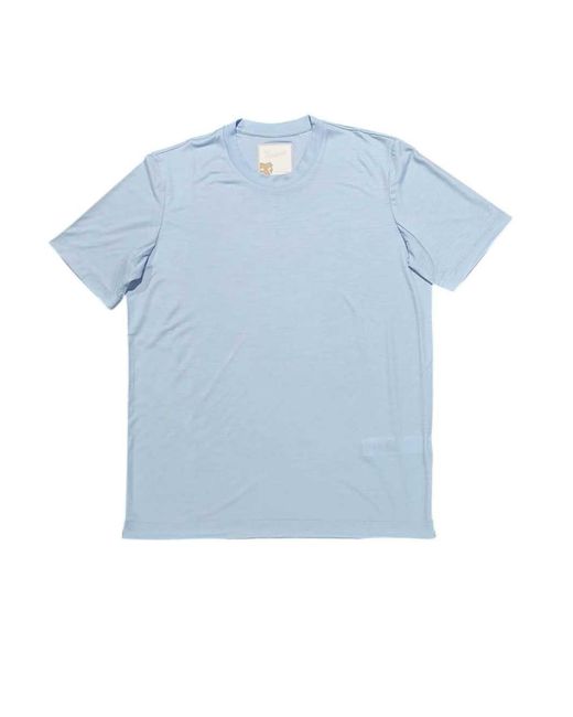 Marco Pescarolo Blue Crew-Neck, Short-Sleeved T-Shirt for men