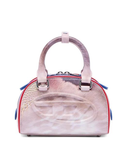 DIESEL Pink 1Dr Dome Embossed Tote Bag