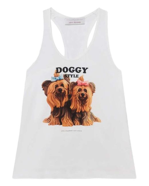 Stella McCartney White Jeff Koons Cotton Tank Top