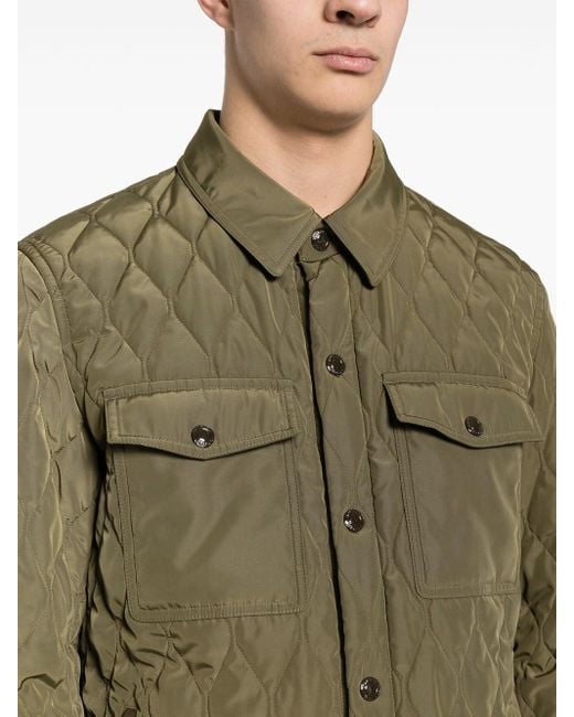 Tom Ford Green Padded Quilted Jacket for men